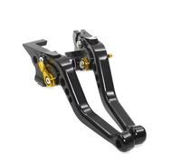ECKBRJA Leviers d'embrayage de Frein de Moto pour Ninja 650 ABS 650R pour Ninja650 KRT 2017 2018 2019 2020 2021 2022 Accessoires Moto Leviers Frein Et d'embrayage Courts(Blcak -B)