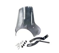 ECKBRJA Moto pour Triumph pour Speed 400 pour Scrambler 400 X 2024 Pare-Brise Moto Pare-Brise Coupe-Vent Déflecteur Pare-Brise Accessoires(Gris)