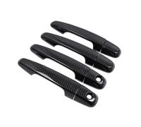 ECKBRJA Poignée porte voiture Autocollants Poignées Porte Mitsubishi Pour Pajero Sport 2011-2021(Trous de serrure C-2)