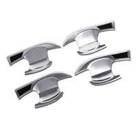 ECKBRJA Poignée porte voiture Cache-poignée Porte Extérieure Pour Mitsubishi Pour Eclipse Cross 2018-2019(Cuvette De Porte Argent)