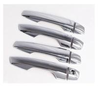 ECKBRJA Poignée porte voiture Cache-poignée Porte Extérieure Pour Mitsubishi Pour Eclipse Cross 2018-2019(Without holes Silver)