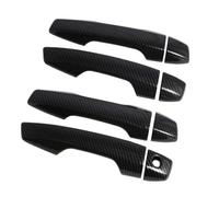 ECKBRJA Poignée porte voiture Cache-poignée Porte Extérieure Pour Mitsubishi Pour Eclipse Cross 2018-2019(Without holes Carbon Fiber)