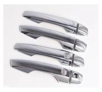 ECKBRJA Poignée porte voiture Cache-poignée Porte Extérieure Pour Mitsubishi Pour Eclipse Cross 2018-2019(With holes Silver)