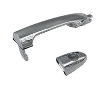 ECKBRJA Poignée porte voiture Poignée Extérieure Porte Avant Arrière Avec Capuchon Chromé Pour Kia Pour Spectra Pour Cerato 2004 2005 2006 2007 2008(Avant gauche)