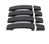 ECKBRJA Poignée porte voiture Poignées Porte Décoratives Pour Land Rover Pour Discovery 4 LR4 RR Sport Pour Freelander 2(Noir sans trou)
