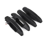 ECKBRJA Poignée porte voiture Poignées Porte Extérieures Chromées Avant Arrière Pour Suburban 1500 2007-2014(Noir)