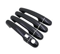ECKBRJA Poignée porte voiture Poignées Porte Fibre Carbone Pour Peugeot 108 2014-2022(1 Smart Button)
