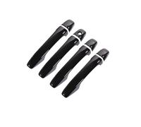ECKBRJA Poignée porte voiture Pour Citroën C1 2014 2015 2016 2017 2018 2019 2020 2021 Garniture Autocollante Poignées Porte Extérieures(1 trou de serrure 4 portes)