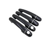 ECKBRJA Poignée porte voiture Pour Citroën C1 2014 2015 2016 2017 2018 2019 2020 2021 Garniture Autocollante Poignées Porte Extérieures(4 portes 2 trous de serrure)