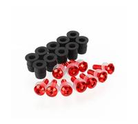 ECKBRJA pour Africa Twin CRF1100L CRF1000L CRF 1000 1100 L XRV 750 XRV750 Pare-Brise Moto Pare-Brise Carénage Boulon Vis Écrous Kit vis pour Moto(Rouge)