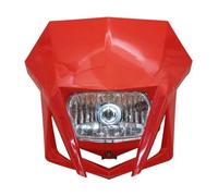 ECKBRJA Pour CRF 150 230 XR YP20 2016-2023 Double Sport Dirtbike Enduro Motocross Carénage Plaque Phare Moto Protection lampe frontale(ROUGE)