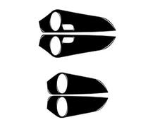 ECKBRJA Pour Mercedes Pour Benz W205 GLC Classe C 2014-2020 Intérieur Voiture Bordelures Porte Décoratives Évaluations Réglage Automatique Poignées porte intérieure voiture(Noir piano)