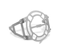 ECKBRJA Pour Monkey 125 DAX ST125 CT125 Pour Trail 125 2018-2024 Couvre-calandre Phare Moto Protège-phare Avant Protège-phares Protection lampe frontale(Argent)