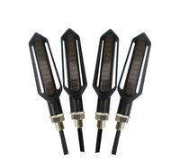 ECKBRJA Pour Suzuki GSXR 125 250 600 750 Pour Vstrom Moto Clignotant Flash Voyant Universel Indicateurs virage(2 paires blanches)