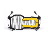 ECKBRJA Protection Phares Rabattable Grille Protection Phares Avant Pour R1250GS Pour Adventure R1200GS LC ADV Édition 40 Ans R 1250 GS Protection lampe frontale(Jaune)
