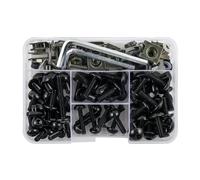 ECKBRJA Vis Kit Boulons Carénage Moto pour MV Agusta 155PCS Kit vis pour Moto(Noir)