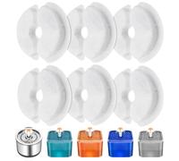 Eckerdromk Filtre Fontaine à Eau pour Chat, 6 Pieces Cat Filtres de Rechange de Fontaine d'animal Familier pour Fontaine de Chat 2L & 2.5L avec Charbon Actif & Résine Contriple Filtration