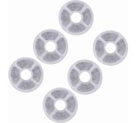 Eckige Blumenform Haustier-Wasserspender Filter - 6er-Pack Kohlefilter für 2L Katzenbrunnen, ideal für sauberes Trinkwasser