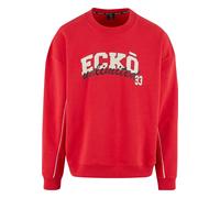 Ecko Unlimited Sweat-shirt 'Skyhook' rouge / noir / blanc cassé, Taille L