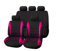 ECKYGYCEPK Housse Siège Auto pour Fiat pour 500x pour Palio pour Panda pour Tempra Tapis Siège Arrière Voiture Coussin Support Chien Housse Protection(Rose Red)