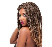 ECLA Eden Perruque Lace Front Longue Synthétique Un Mélange de Deux Tons de Mèches Blondes et Dorées Avec Baby Hair Couleur Gold Twist T27/613 Braid Wig