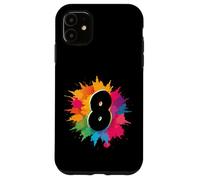 Éclaboussures de Peinture colorées pour 8e Anniversaire 8 Ans Filles garçons Coque pour iPhone 11
