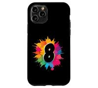 Éclaboussures de Peinture colorées pour 8e Anniversaire 8 Ans Filles garçons Coque pour iPhone 11 Pro