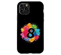 Éclaboussures de Peinture colorées pour 8e Anniversaire 8 Ans Filles garçons Coque pour iPhone 11 Pro