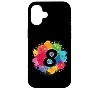 Éclaboussures de Peinture colorées pour 8e Anniversaire 8 Ans Filles garçons Coque pour iPhone 16