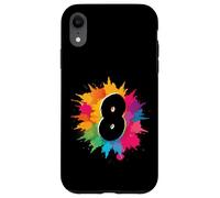 Éclaboussures de Peinture colorées pour 8e Anniversaire 8 Ans Filles garçons Coque pour iPhone XR