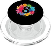 Éclaboussures de Peinture colorées pour 8e Anniversaire 8 Ans Filles garçons PopSockets PopGrip pour MagSafe