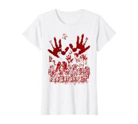 Éclaboussures de Sang Shirt Je Mange des Zombies Horror T-Shirt Graphique avec Valeur