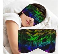 Éclaboussures néon phosphorescentes, Masque de sommeil pour la maison, les voyages et le travail posté, couvrant entièrement les yeux et bloquant la lumière