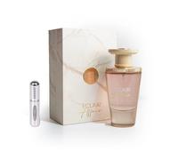 Éclair Affair Eau de parfum unisexe 100 ml, parfum arabe longue durée, avec atomiseur rechargeable 5 ml, parfum doux et crémeux avec notes de coco, caramel et vanille