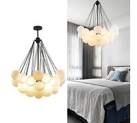 Éclair de Pendentif à Bulles de Balle en Verre, luminaire de Plafond de à LED créatif à LED Creative pour Chambre à Manger du Salon