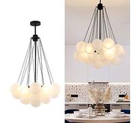 Éclair de Pendentif à Bulles de Balle en Verre, luminaire de Plafond de à LED créatif à LED Creative pour Chambre à Manger du Salon