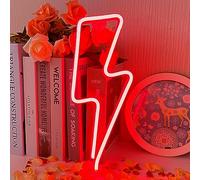 Eclair Neon, Enseigne Lumineuse au Néon, Enseignes au néon Lightning, USB ou Alimenté par Batterie Néon Veilleuse pour Chambre à Allumer des Signes LED pour Noël Bar de Fête