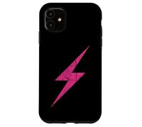 Éclair Rose du Féminisme Et du Pouvoir - Vintage Coque pour iPhone 11
