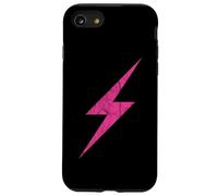 Éclair Rose du Féminisme Et du Pouvoir - Vintage Coque pour iPhone SE (2020) / 7/8