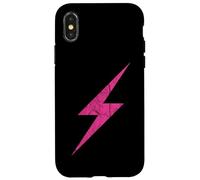 Éclair Rose du Féminisme Et du Pouvoir - Vintage Coque pour iPhone X/XS