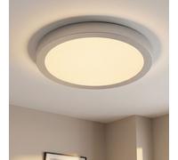 Eclairage à Assembler Plafonnier Deckenpanel Bains LED Rond Chrome D 30 CM