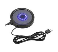 Éclairage à bulles LED pour aquarium | 13 cm rond 7 couleurs USB - Disque LED à bulles pour aquarium - Pour chambre d'enfant, salon, hôtel, restaurant, bureau, magasin d'animaux, salle de méditation