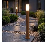 Éclairage Allée Chemin Jardin D'Extérieur Inox Optique Bois Terrassenleuchte
