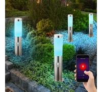 Éclairage Allée Chemin Lampadaire Lampe Smart Accueil Appsteuerung Dimmable RGB