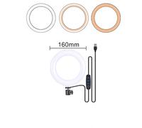 Éclairage annulaire LED avec Clip sur ordinateur portable pour conférence vidéo Zoom Webcam Chat en direct Streaming Youtube - Type Ring Light