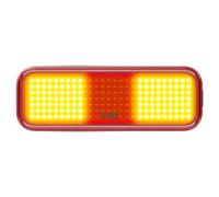 Knog Feu arrière vélo Blinder Link – 100 lumens, 50 h autonomie – Argenté Noir/Rouge