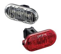 CatEye Omni 3 F/R Set TL-LD135 Feux et réflecteurs pour vélo Noir 36,0 x 75,0 x 21,9 mm