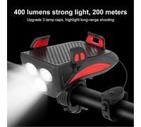 Éclairage Avant Et Arrière De Vélo Ultra-Lumineux De 2 000 Lumens, Rechargeable Par Usb, Avec Fonction Power Bank, Pour Vélo En Aluminium
