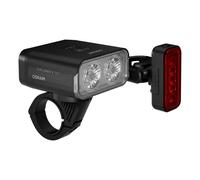 Éclairage avant et arrière rechargeable USB-C Osram Explorer X500 Noir TU