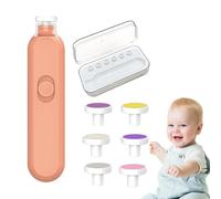 Éclairage avec lumière, fichiers d'ongles rotatifs à 360 degrés, éclairage pour pour à faible bruit, ongles lumineux pour filles et garçons